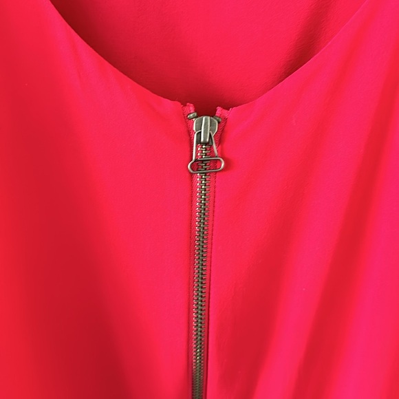 Alice & Olivia Hot Pink Silk Dress - Picture 7 of 10